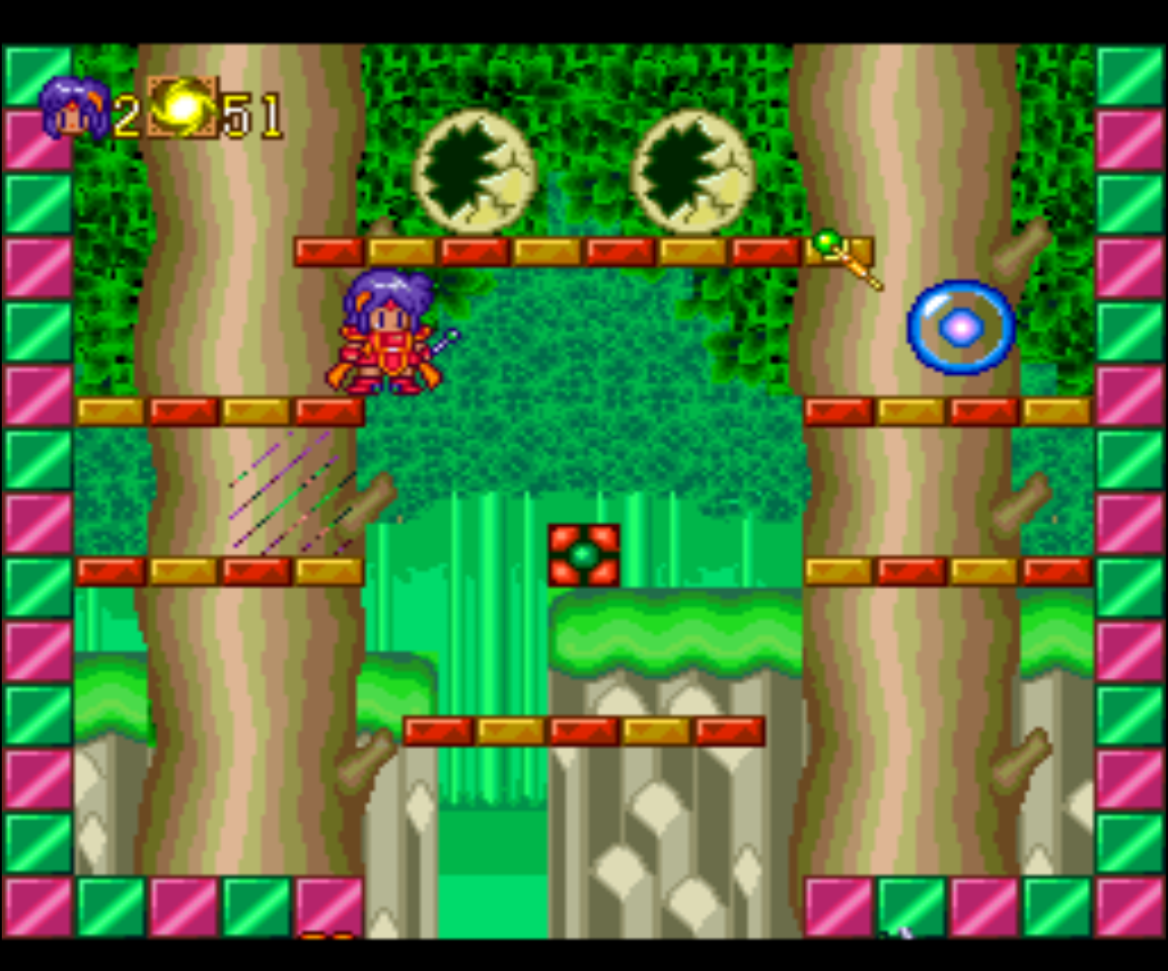 Figure 1 - Pop’n Magic has very colorful graphics and is also very child-friendly