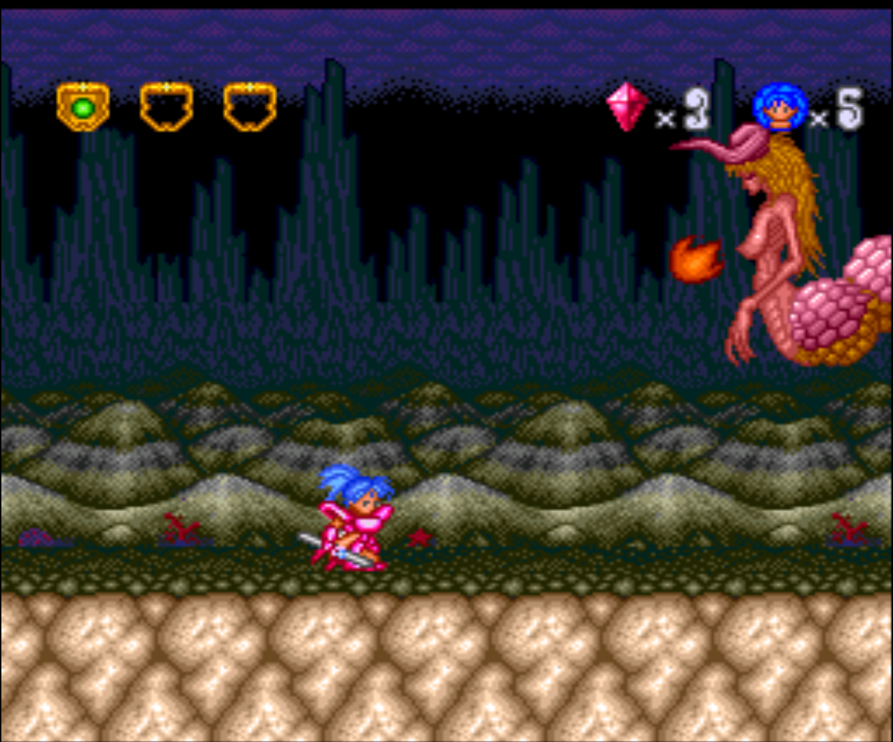 Figure 13 - One of the boss monsters in the game. Most of them can only be beaten with special attacks