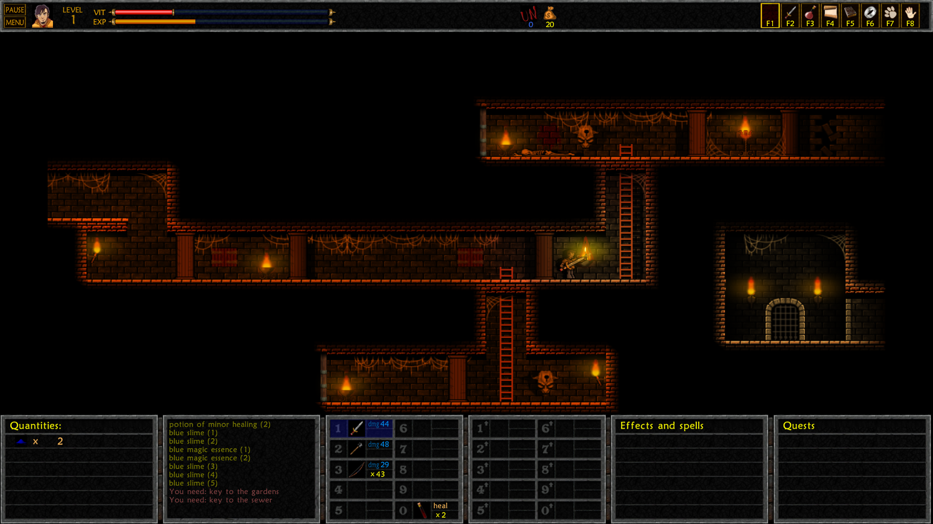 Figure 16 - This dungeon crawler has beautiful graphics and lighting effects