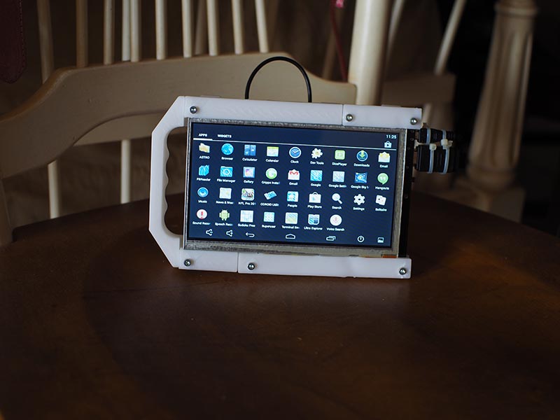 Figure 2 - Switching jumper J1 converts the ODROID tablet into a handheld Android 4.4.4 device.