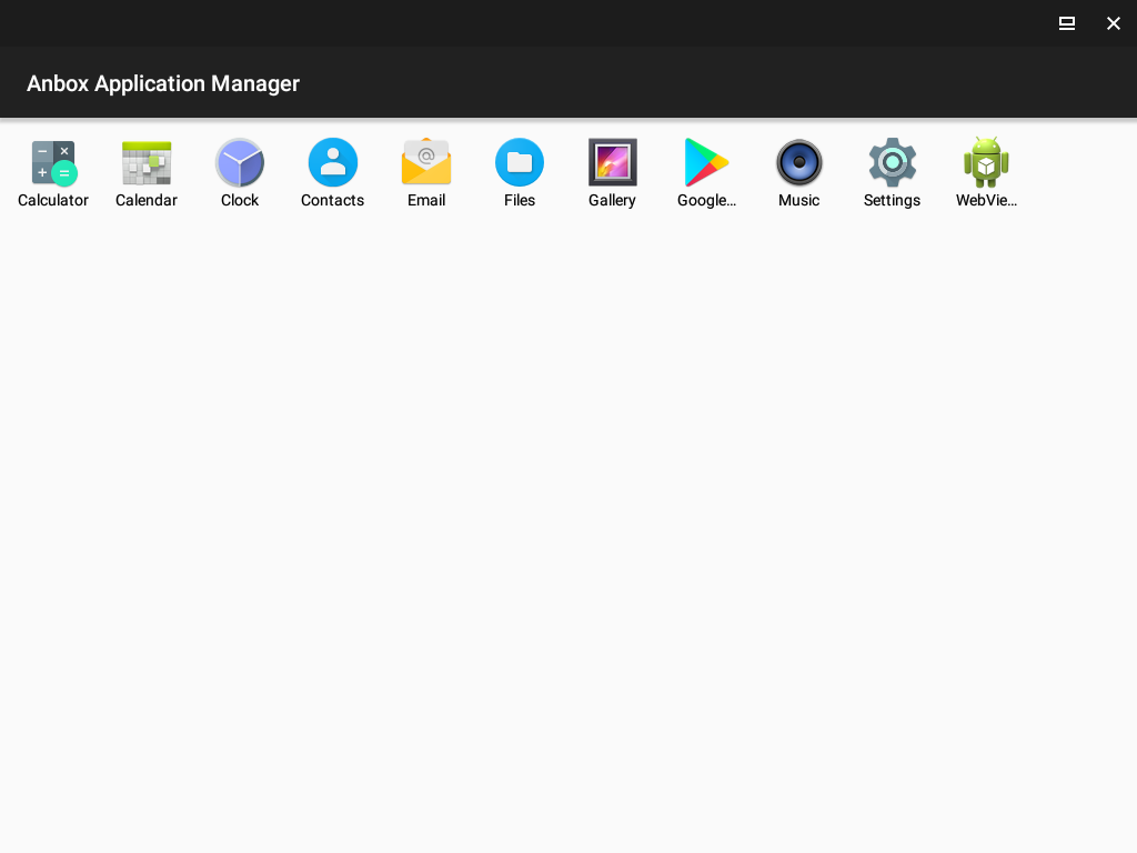 Figure 13 - Android Application Manager