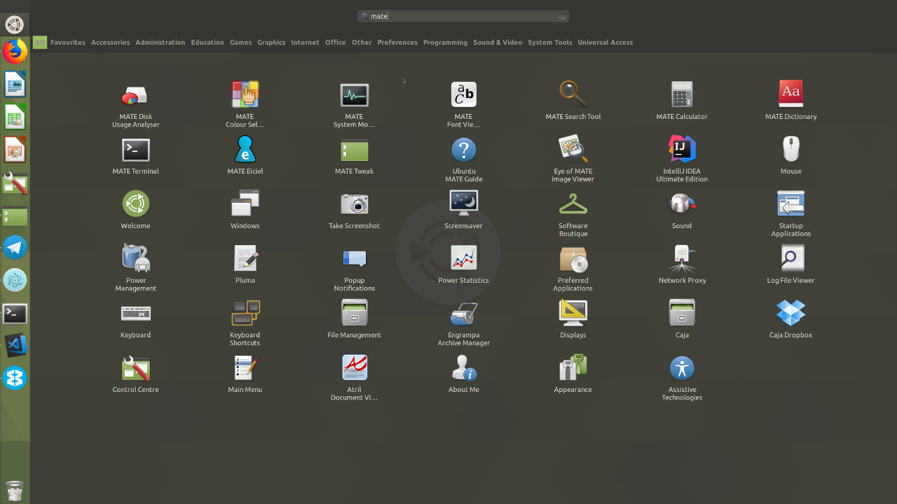 Figure 1 - The Ubuntu Mate desktop is a modern GUI