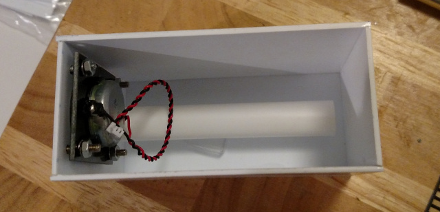 Figure 4 - Top view with the front panel in the almost complete box