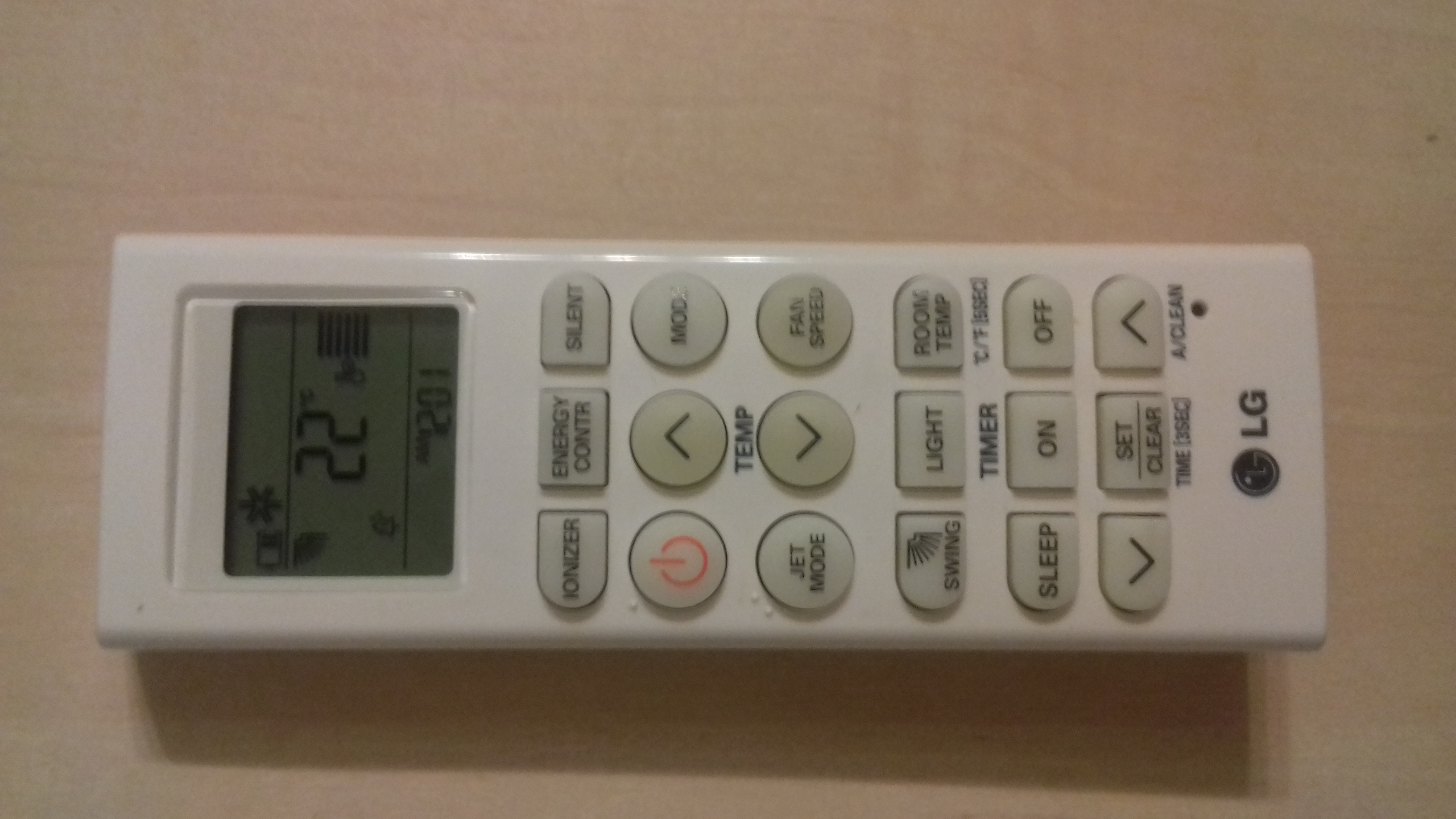 Figure 1 - Original AC remote (model AKB73456113)
