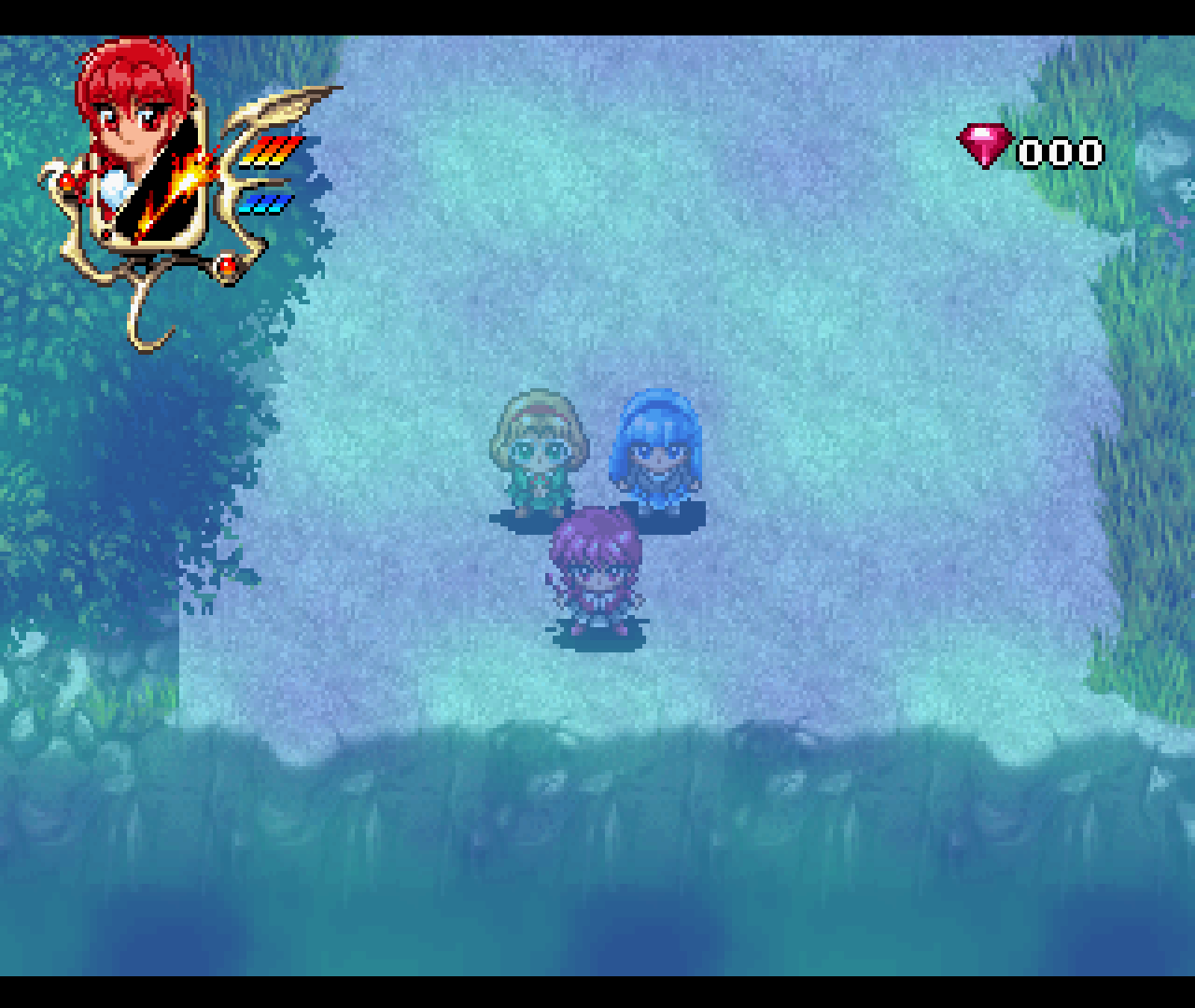 Figure 4 - The three main characters of Magic Knight Rayearth, starting off on their adventure