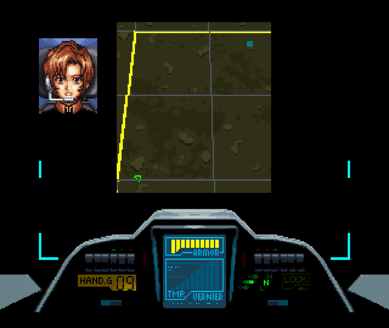 Figure 14 - Your mission map in Mobile Suit Gundam 2 and 3, which you see before each mission