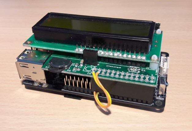 Figure 3 - The PiFace mounted on top of the ODROID-C2